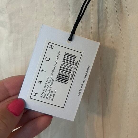 NWT Hatch The Nanette Jumpsuit Coverup - Picture 5 of 6